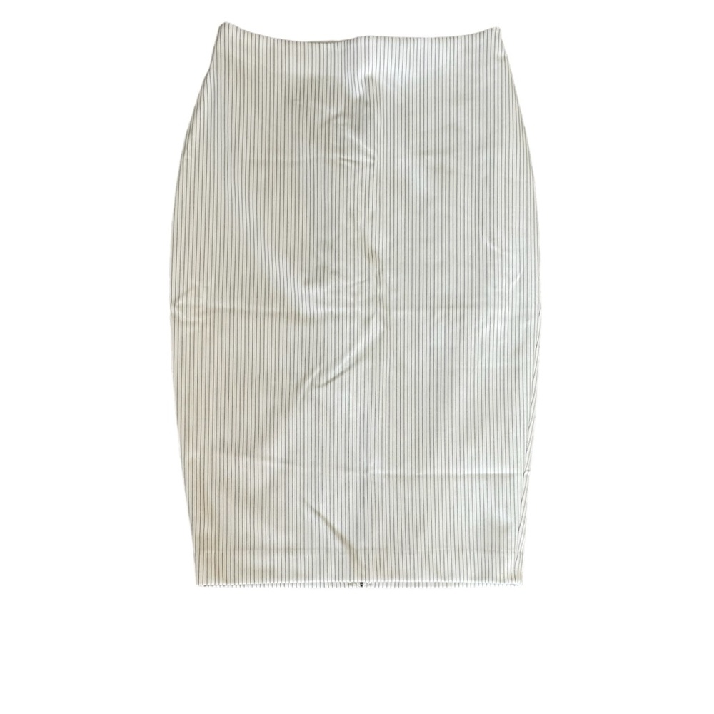 NWT Express White and Black Pinstripe Pencil Skirt Size 0